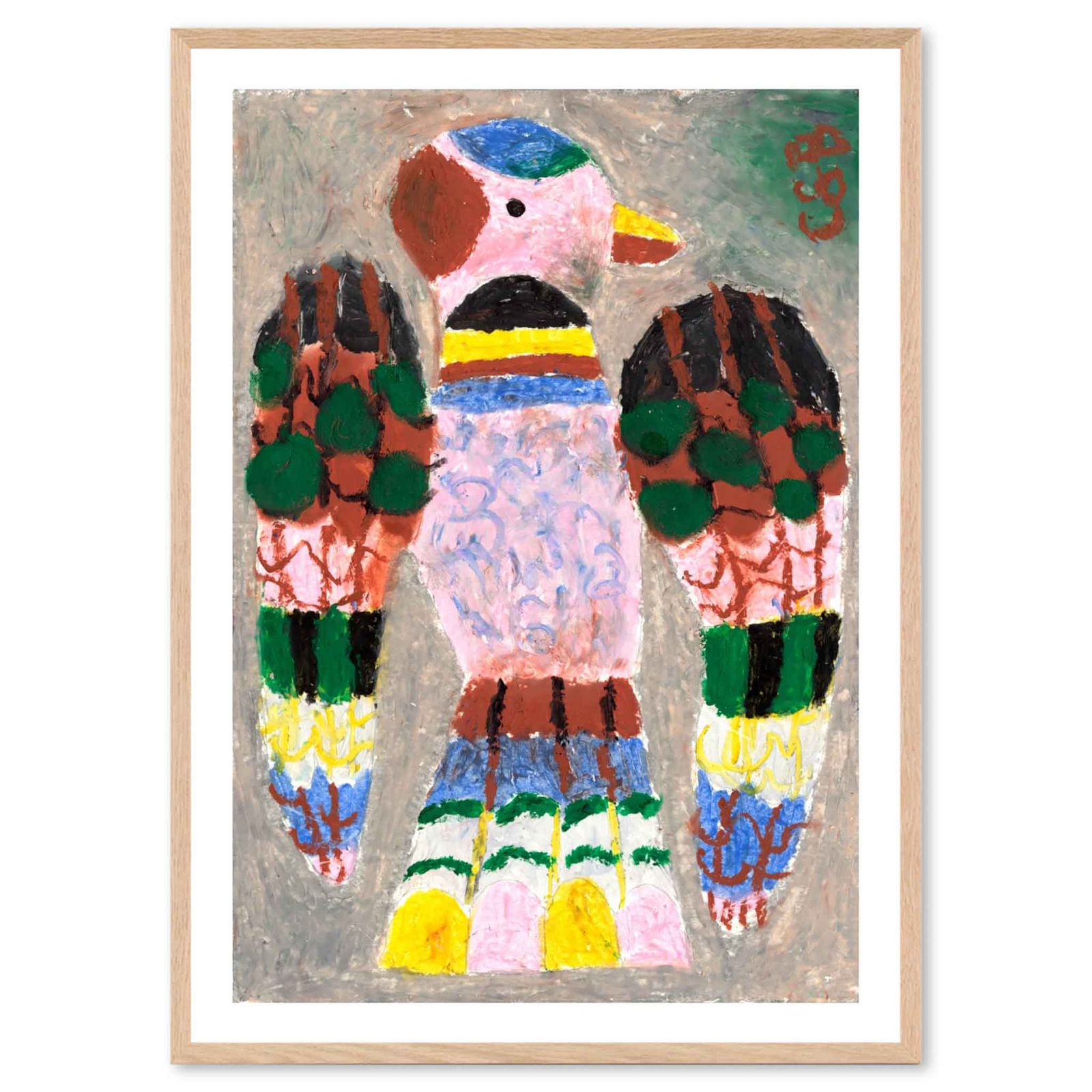 デンマーク　ポスタークラブ　アートポスター The Poster Club アートポスター 50×70cm Bird IV ポスタークラブ 北欧
