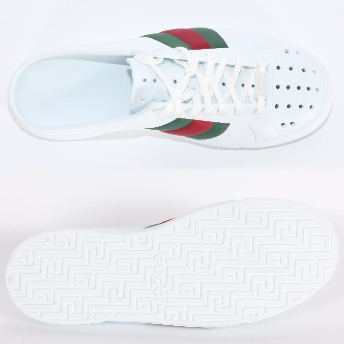 【完全未使用品】 グッチ エースサンダル GUCCI ミュールスニーカー２８cm お値下げ!】 GUCCI グッチ エース ミュール 780288 J8700 9032 ラバー