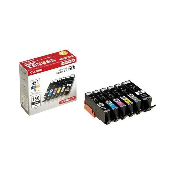 キャノンインクタンク 〔6色入りマルチパック×1P〕 BCI-351XL+350XL／6MP