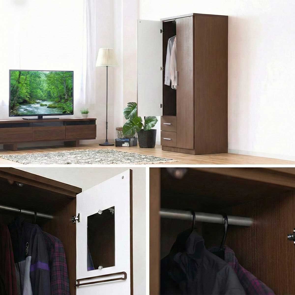 ワードローブ クローゼット タンス 完成品 マルチダンス 幅80cm
