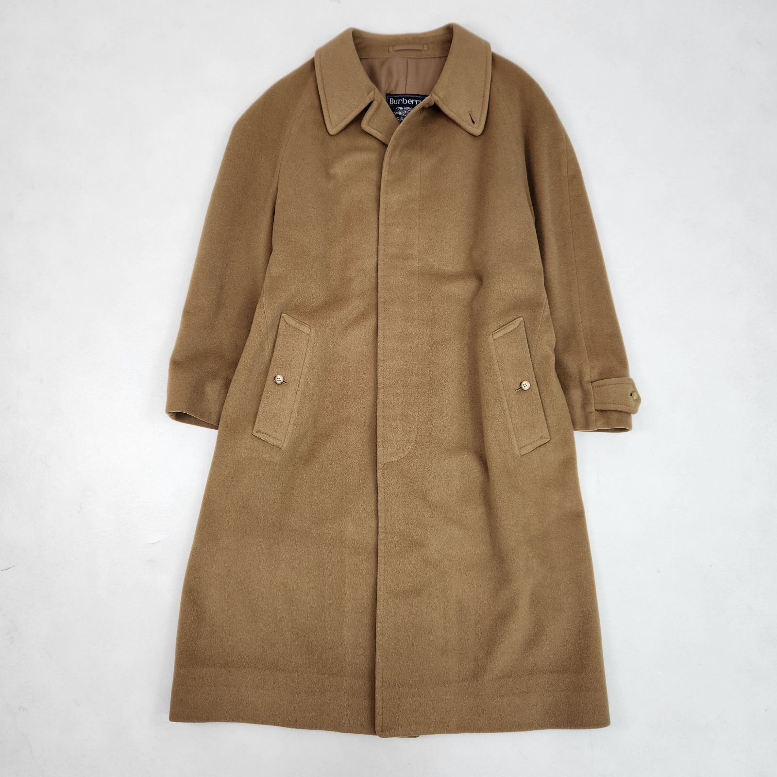 【極美品】Burberrys ステンカラーコート カシミア100% BURBERRY ステンカラーコート カシミヤ100% キャメル BURBERRYS