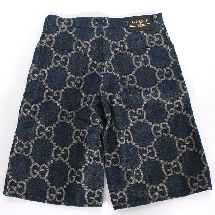 お値下げ!】 グッチ GUCCI ジャンボ GG デニム ショートパンツ 674371