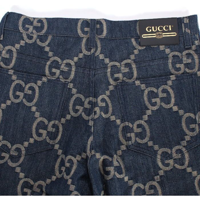 お値下げ!】 グッチ GUCCI ジャンボ GG デニム ショートパンツ 674371