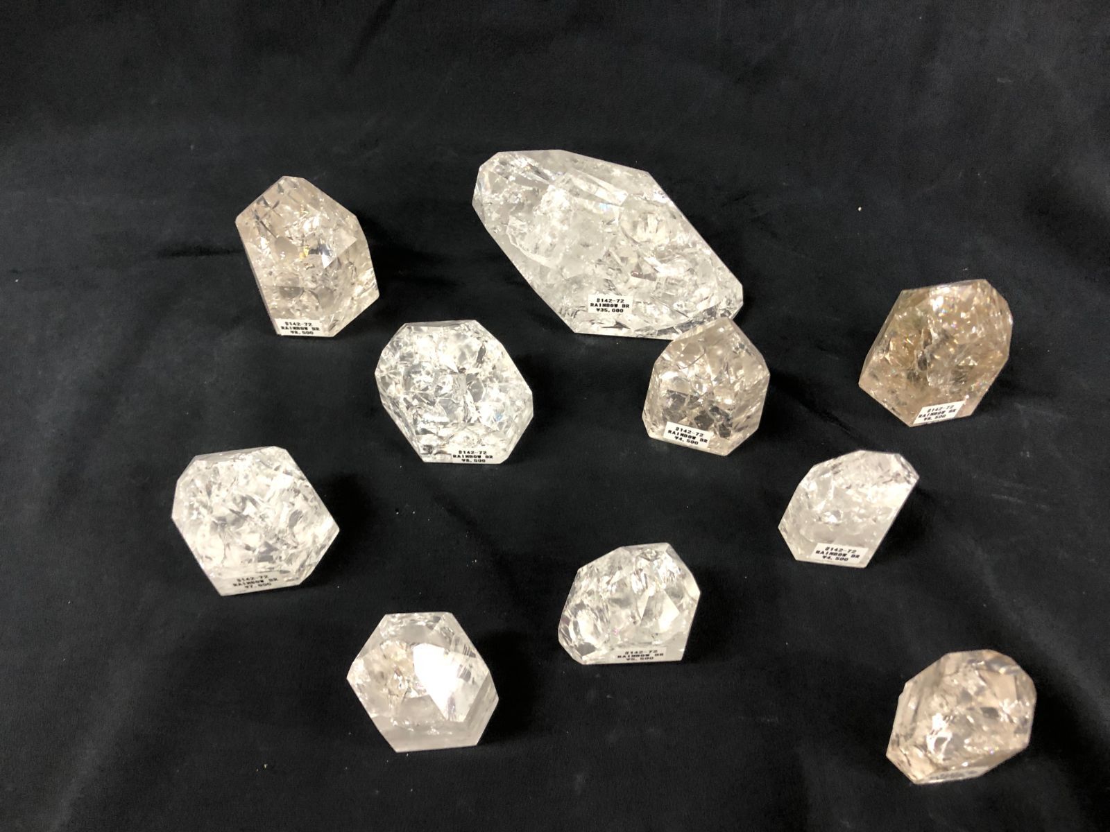 水晶ポイントBOX クラック水晶