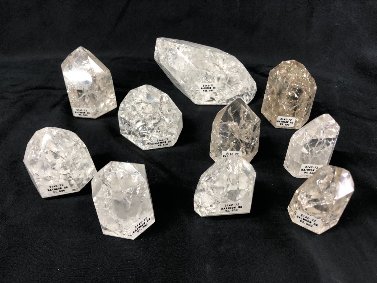 水晶ポイントBOX クラック水晶 アイリスクオーツ |コリント産