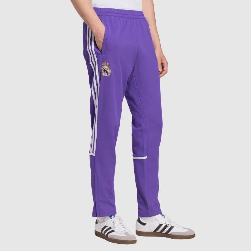 【送料無料・匿名配送】adidas アディダス レアルマドリード パンツ 25/26 ライフスタイラー 紫 パープル トレフォイル 新品 正規品 日本未発売