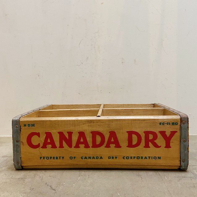 アメリカ ヴィンテージ 木箱 収納 CANADA DRY クレート ガレージ