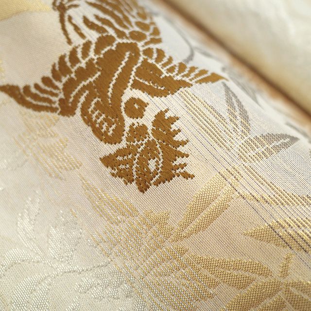 新古品】 袋帯 未使用 フォーマル リバーシブル 両面 全通 正絹 金銀箔