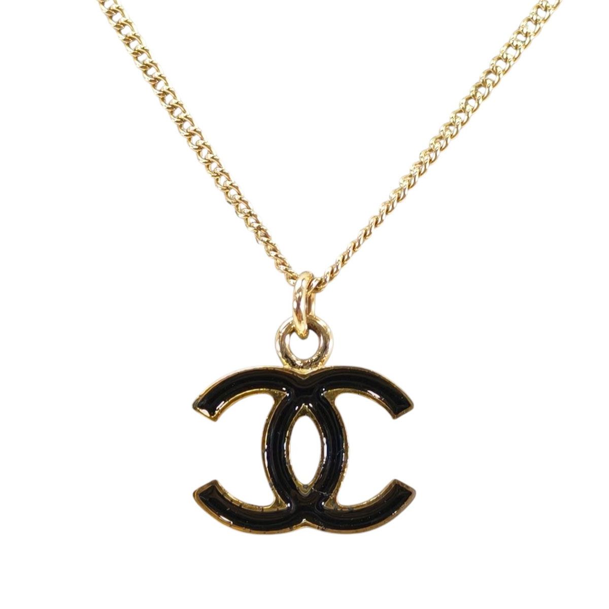 CHANEL シャネル ココマーク ネックレス ゴールド×ブラック 管理番号 