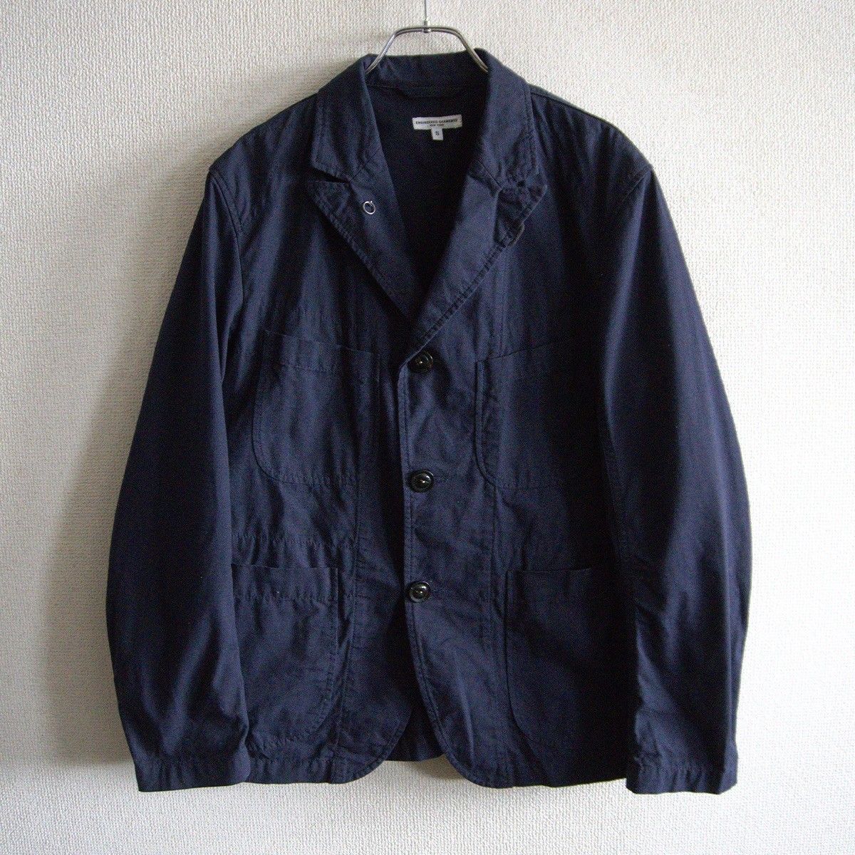 美品】Engineered Garments【BEDFORD JACKET】S ネイビー コットン 