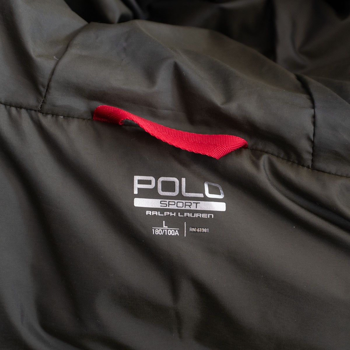美品】POLO SPORT 【750FILL ダウン パーカー ジャケット】L カーキー