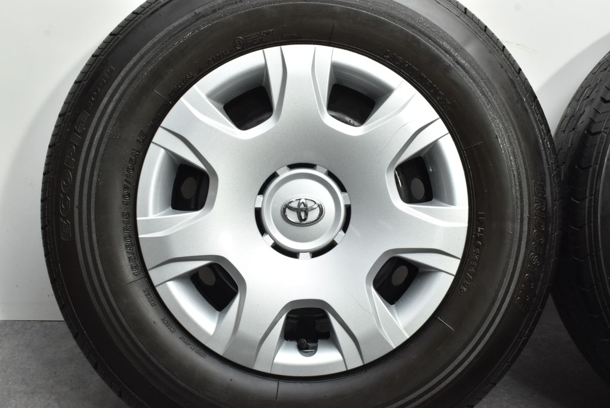 夏タイヤセット】トヨタ 200 ハイエース 純正 15in 6J+35 PCD139.7