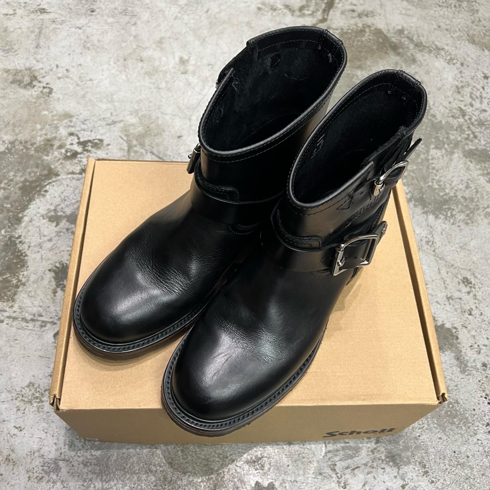 schott SHORT ENGINEER BOOTS ショートエンジニアブーツ レザー 