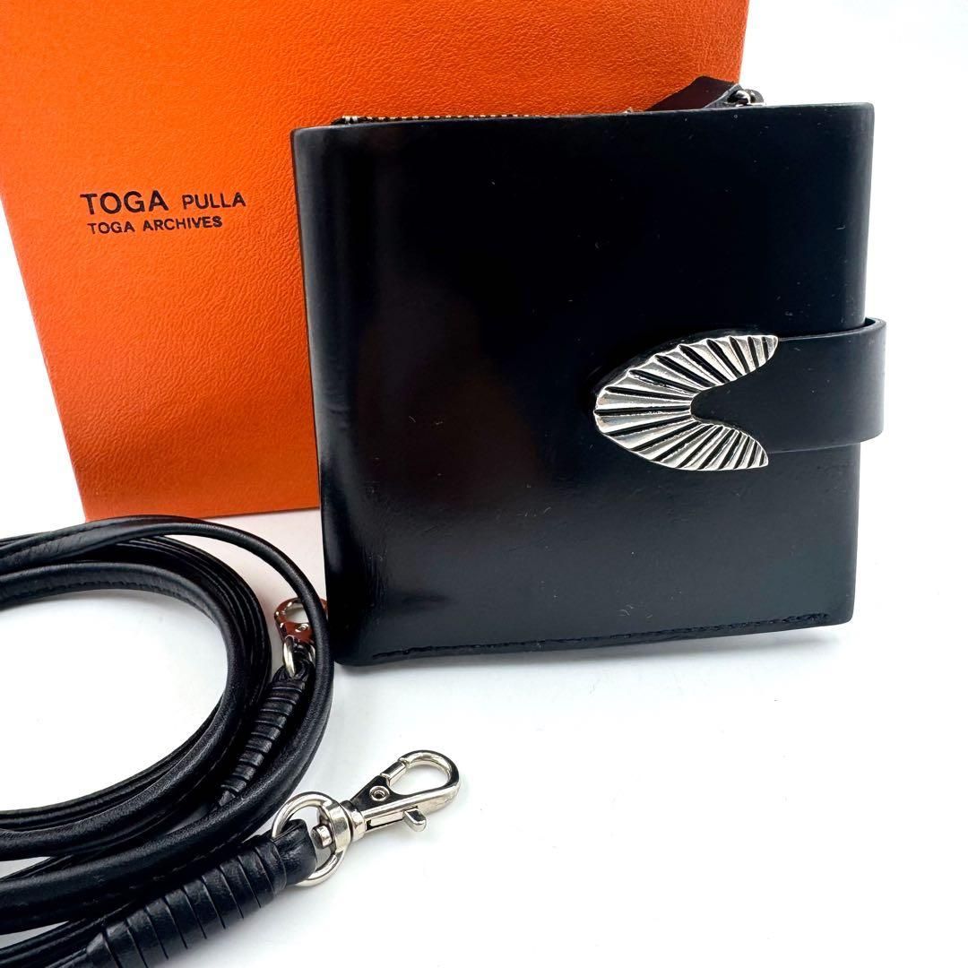 TOGA PULLA LEATHER SHOULDER WALLET トーガプルラ レザー