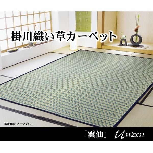 掛川織 い草 ラグマット 〔ベージュ 江戸間4.5畳 約261×261cm〕 抗菌 防臭 消臭 調湿機能付き 耐久性抜群 〔リビング 和室〕