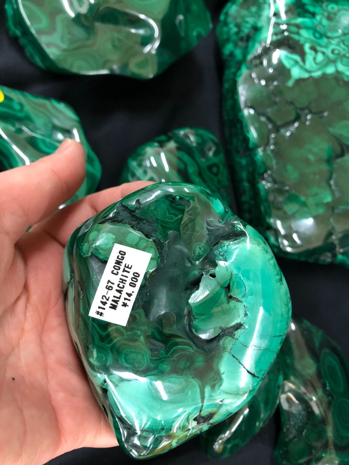 天然石マラカイトBOX|コンゴ産