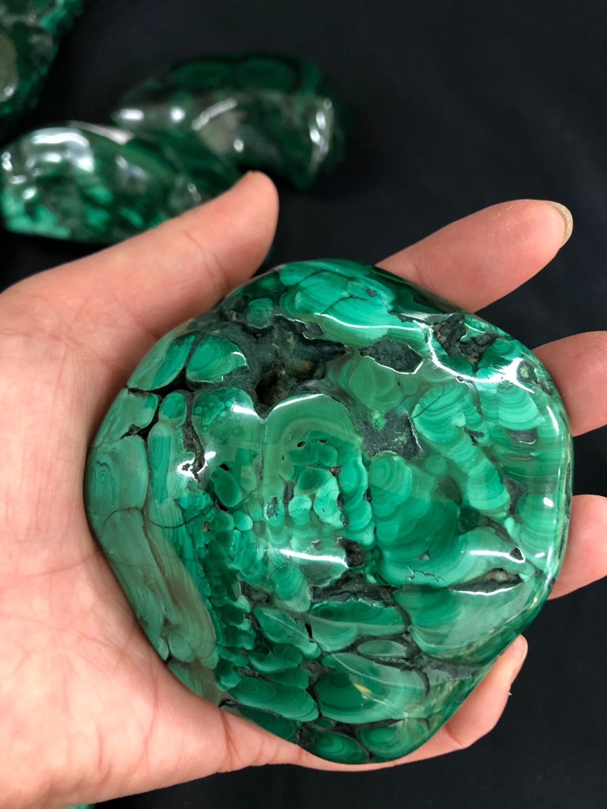 天然石マラカイトBOX|コンゴ産