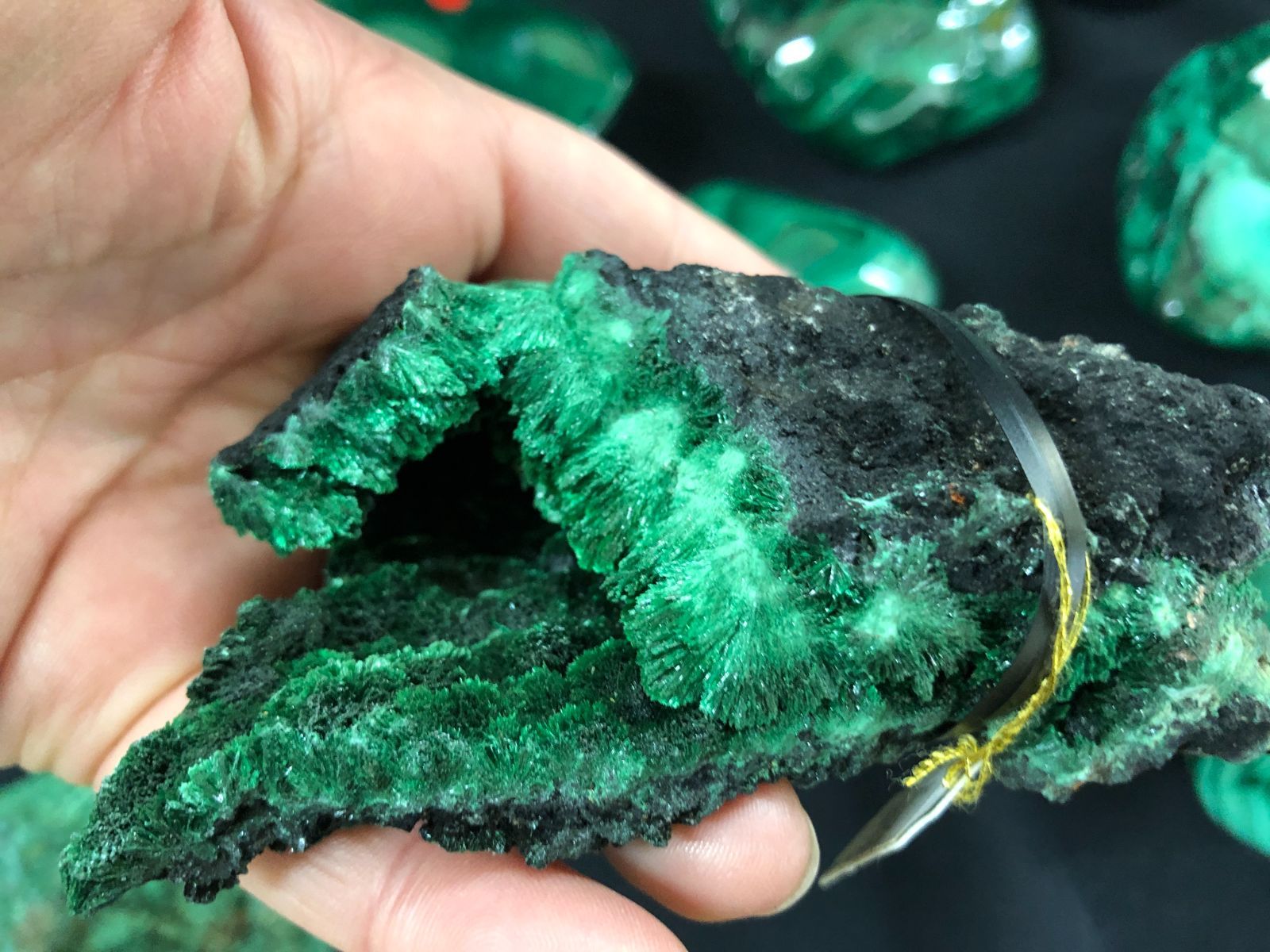 天然石マラカイトBOX|コンゴ産