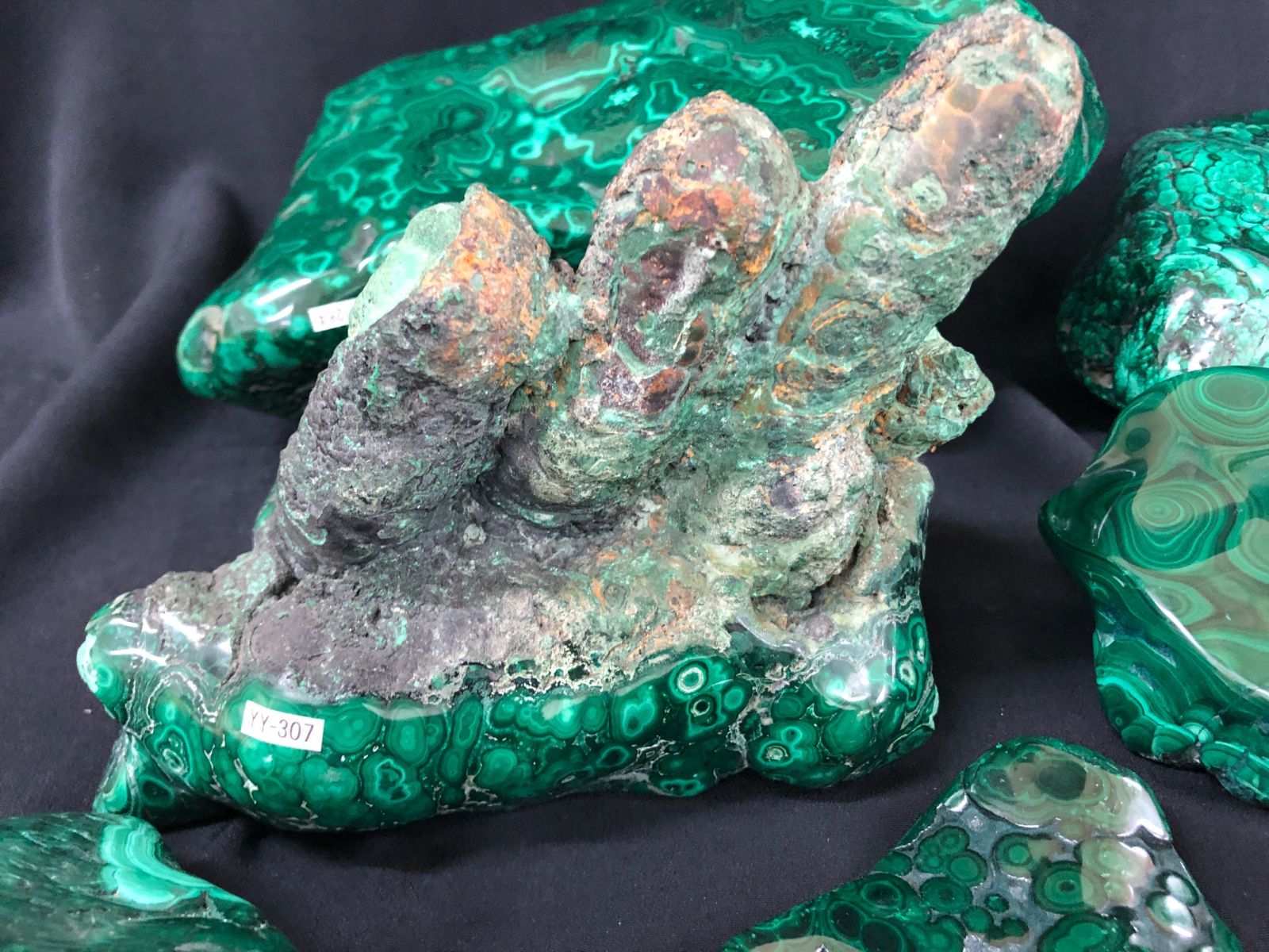 天然石マラカイトBOX|コンゴ産