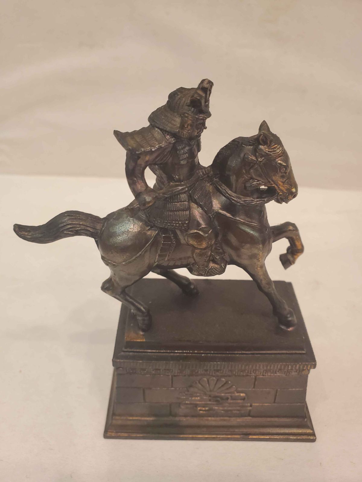 楠木正成公 騎馬像 銅像 骨董 アンティーク - メルカリ