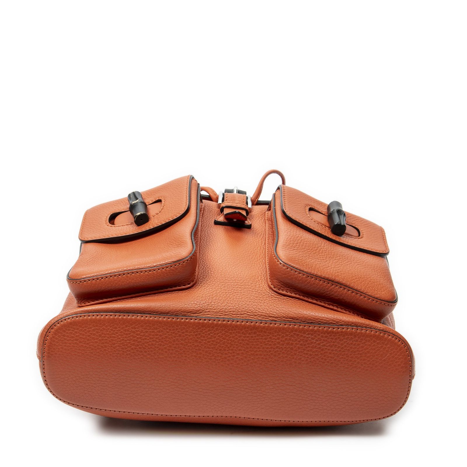 グッチ [中古] GUCCI グッチバンブーバックパックタッセルオレンジ 
