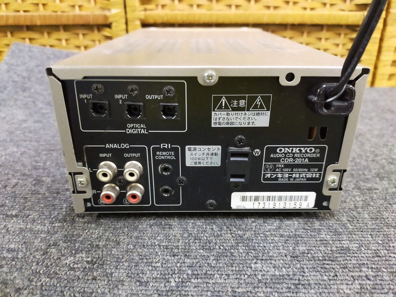 ONKYO INTEC155 カセットデッキ メタルテープ対応/ドルビーB/C HX PRO