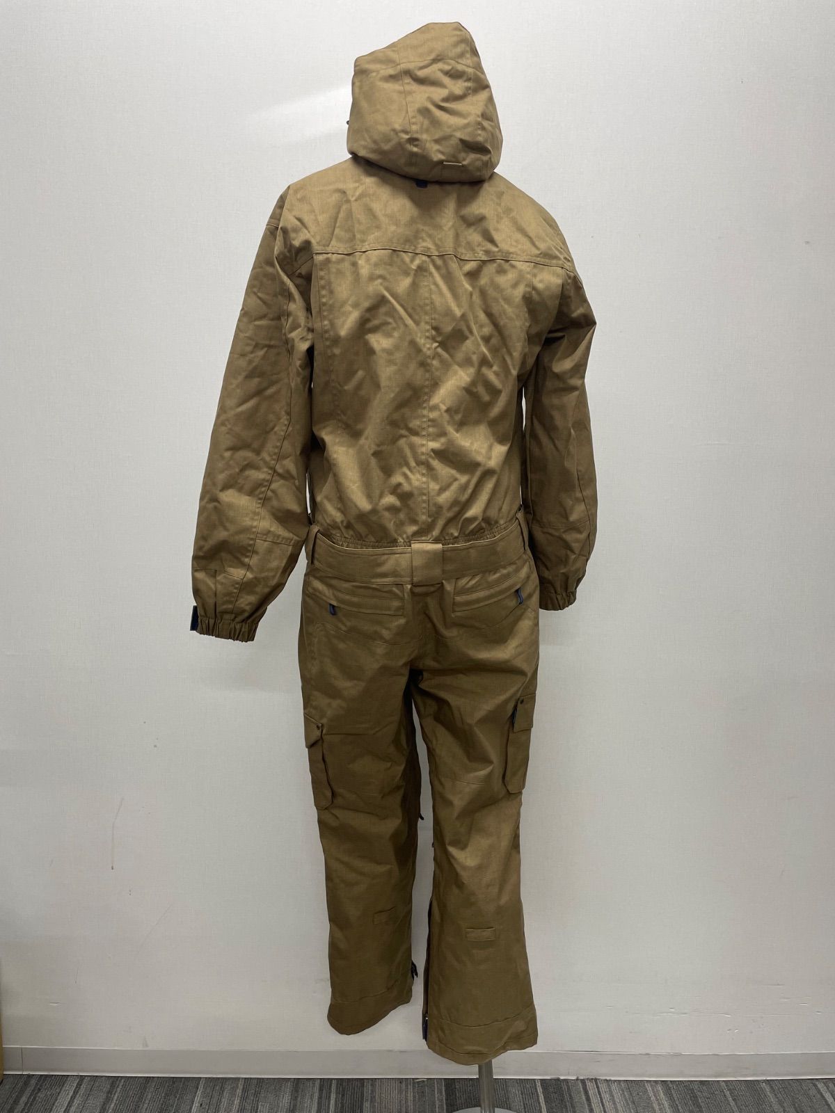 CS2257 キックス スノボ スキーウェア フルボディスーツ ブラウン S