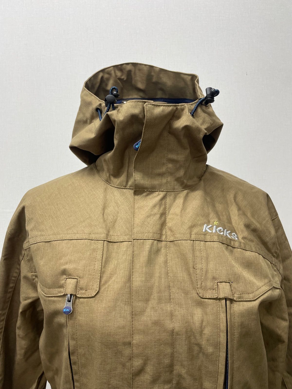 CS2257 キックス スノボ スキーウェア フルボディスーツ ブラウン S