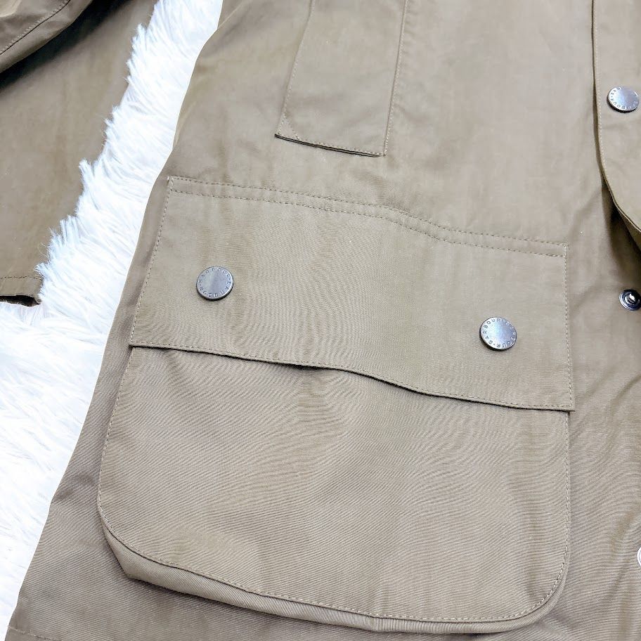 美品】 Barbour バブアー BEAMS F 別注 BEDALE ビデイル ピーチスキン