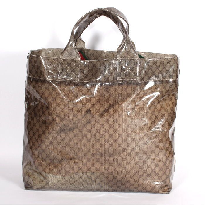 GUCCI グッチ シースルー トート バッグ 779510 FAC9Y 9777 ベージュ 