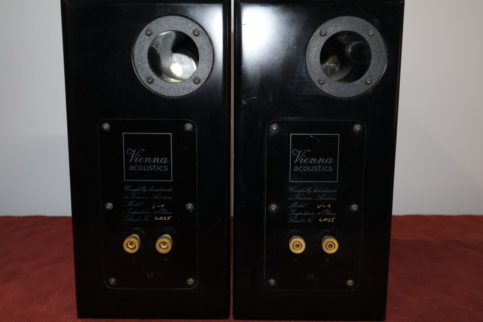 Vienna acoustics V-1 スピーカー ペア 6Ω 音出し良好 ※片側コーン破れ