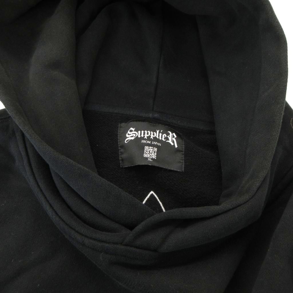 サプライヤー SUPPLIER Boxy Fit Cross Logo Hoodie クロスロゴ プル