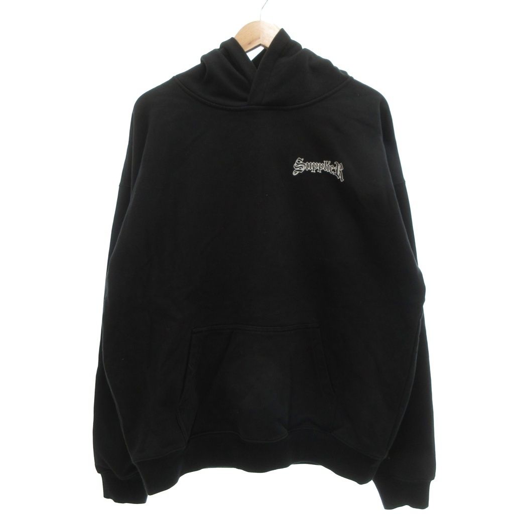サプライヤー SUPPLIER Boxy Fit Cross Logo Hoodie クロスロゴ プル