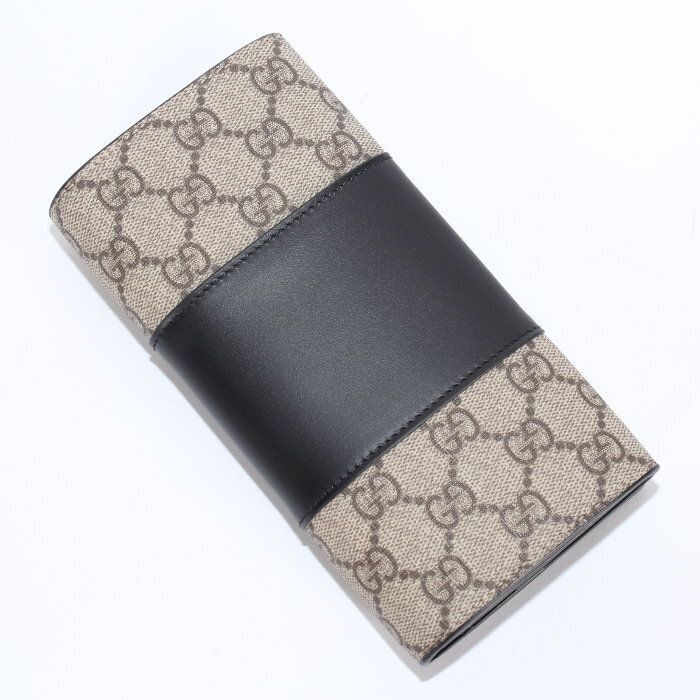 GUCCI グッチ 長財布 札入れ ベージュブラック 779878 KGDHN 9769 GG