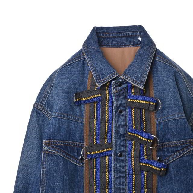 Sacai 装飾 デニム ジャケット - メルカリ