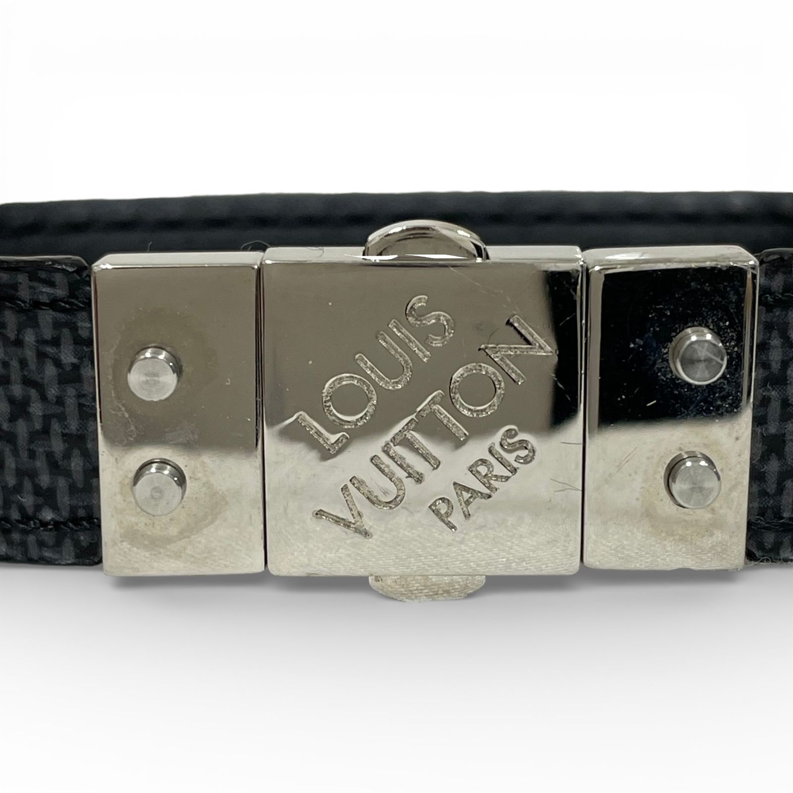 Louis Vuitton ダミエ レザー　リバーシブルブレスレット LOUIS VUITTON ルイヴィトン ブレスレット リバーシブル ブラスレ