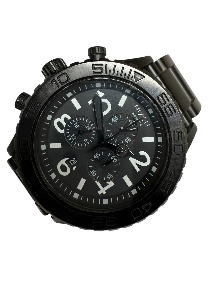 NIXON ニクソン 42-20 CHRONO メンズ腕時計 ALL BLACK ダイバーズ 200M
