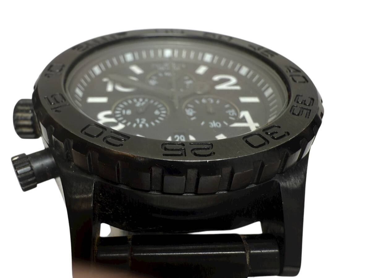 NIXON ニクソン 42-20 CHRONO メンズ腕時計 ALL BLACK ダイバーズ 200M 