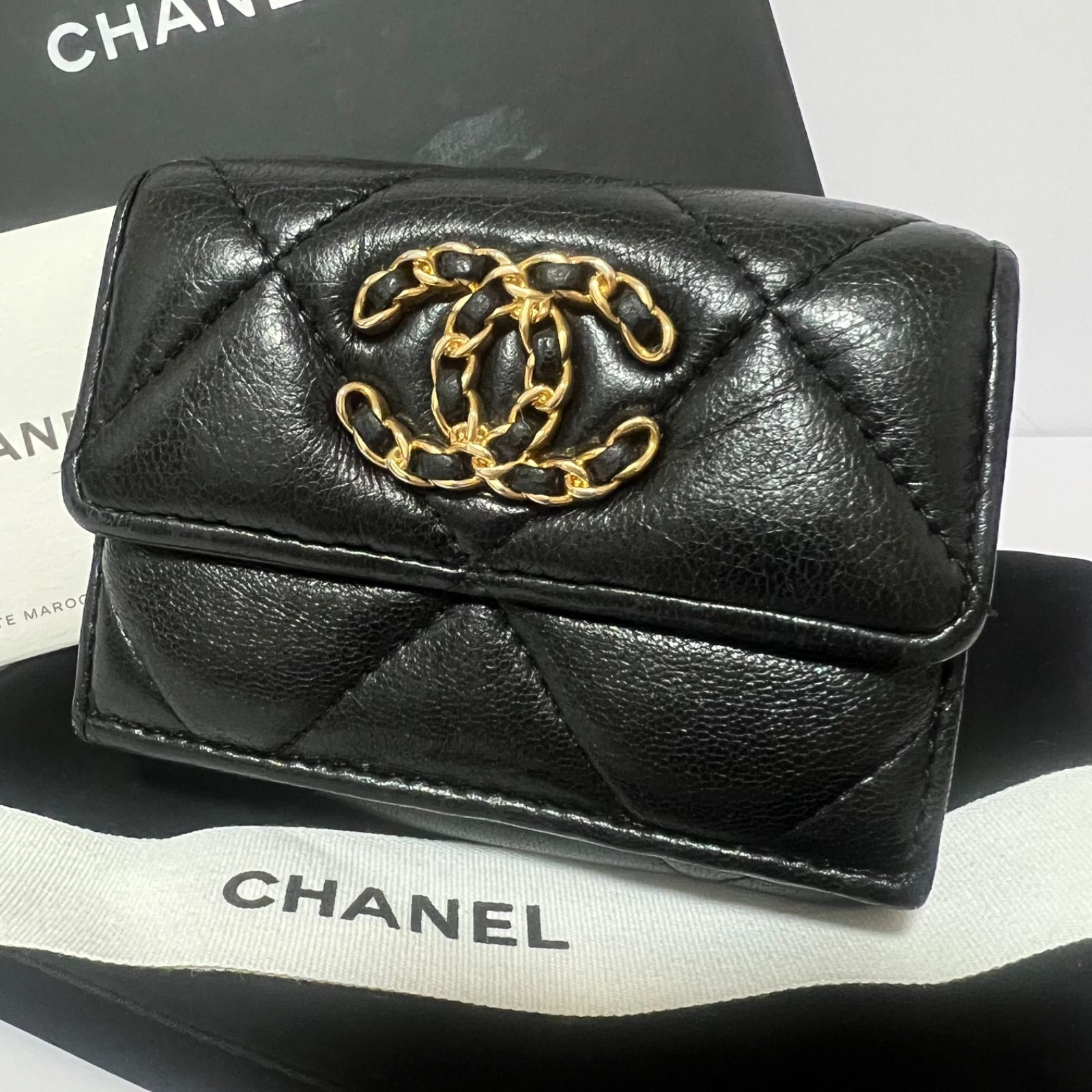 正規品 CHANEL シャネル19 ディズヌフ フラップ 長財布 【公式通販】