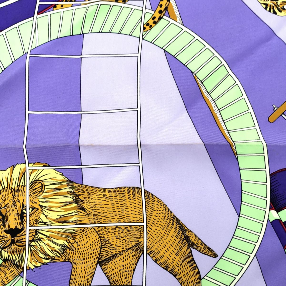 HERMES エルメス カレ90 Circus サーカス スカーフ シルク100 マルチ