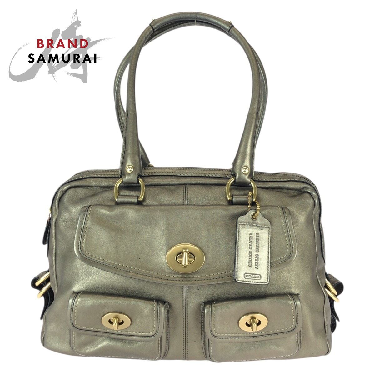 美品 COACH コーチ オールドコーチ ダークゴールド ゴールド金具 