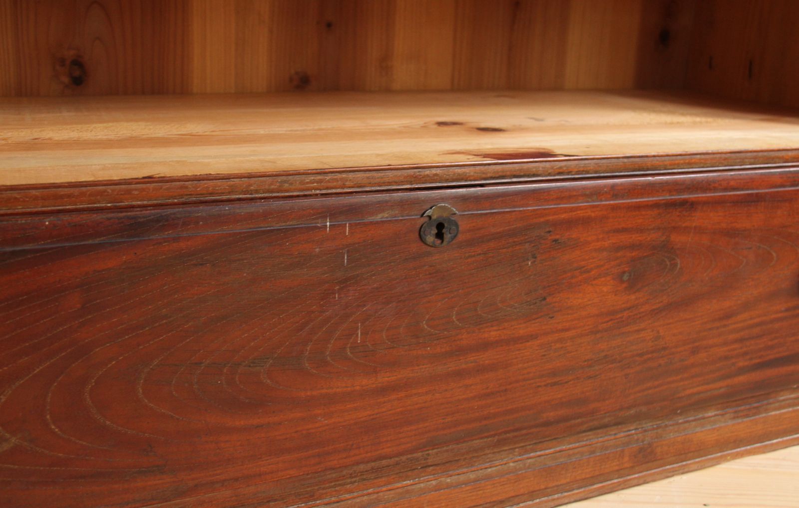 ローボード 収納棚 棚 無垢材 引き出し 古道具 古家具 ビンテージ