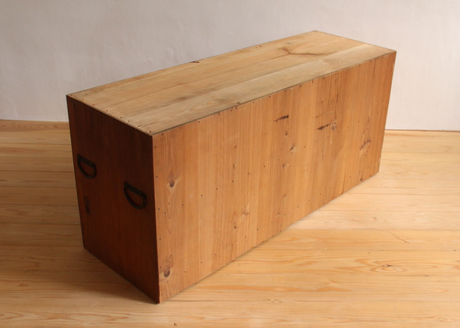 ローボード 収納棚 棚 無垢材 引き出し 古道具 古家具 ビンテージ