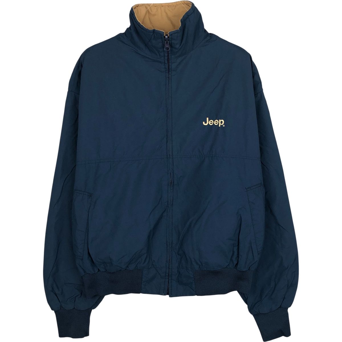 古着 DESIGNS UNLIMITED JEEP ジープ リバーシブル ブルゾン USA製 メンズL相当/eaa616964 UNLIMITED JEEP ジープ 古着 DESIGNS リバーシブル ブルゾン USA
