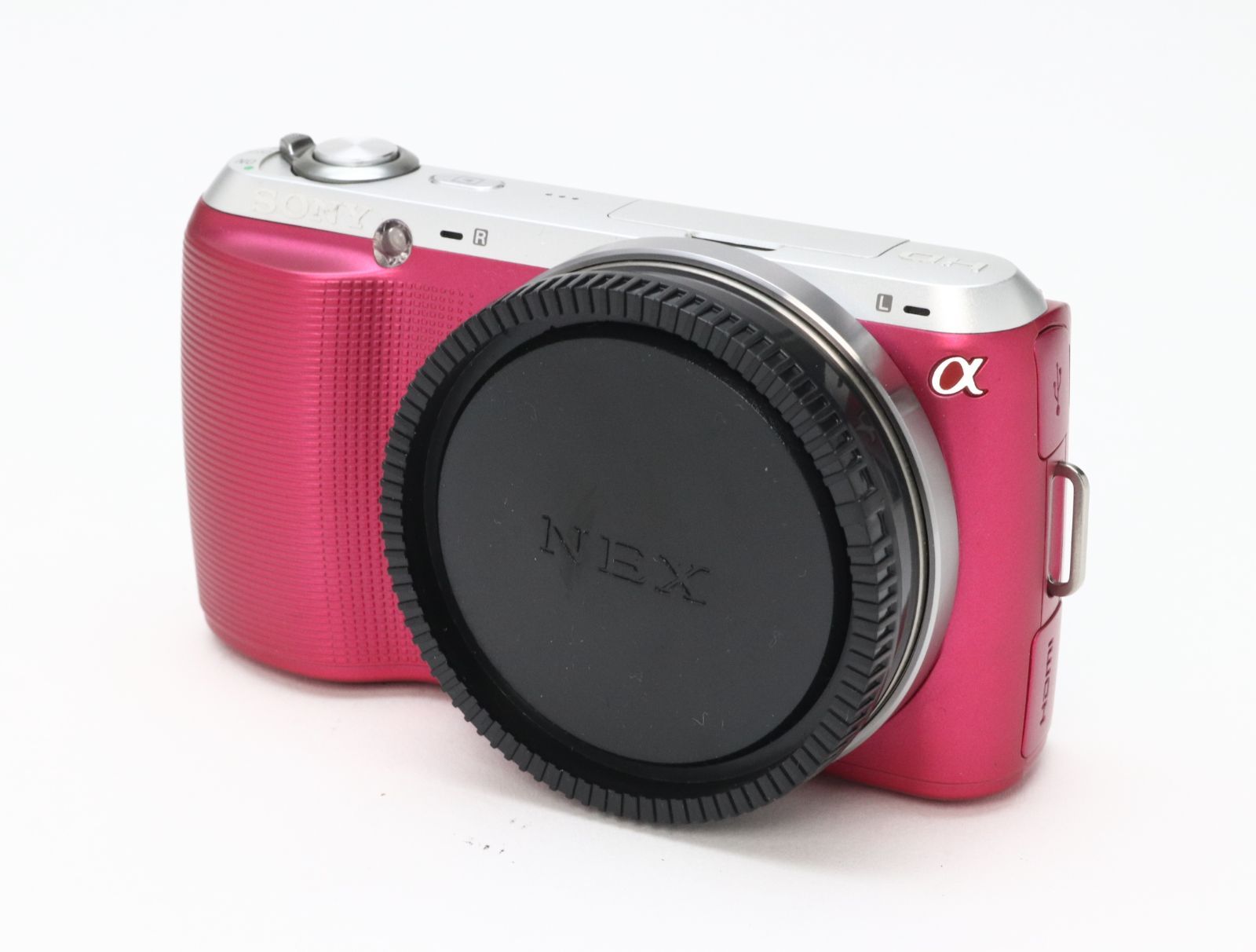 C (やや難あり) SONY ソニー α NEX-C3 ピンク ボディ シャッター数