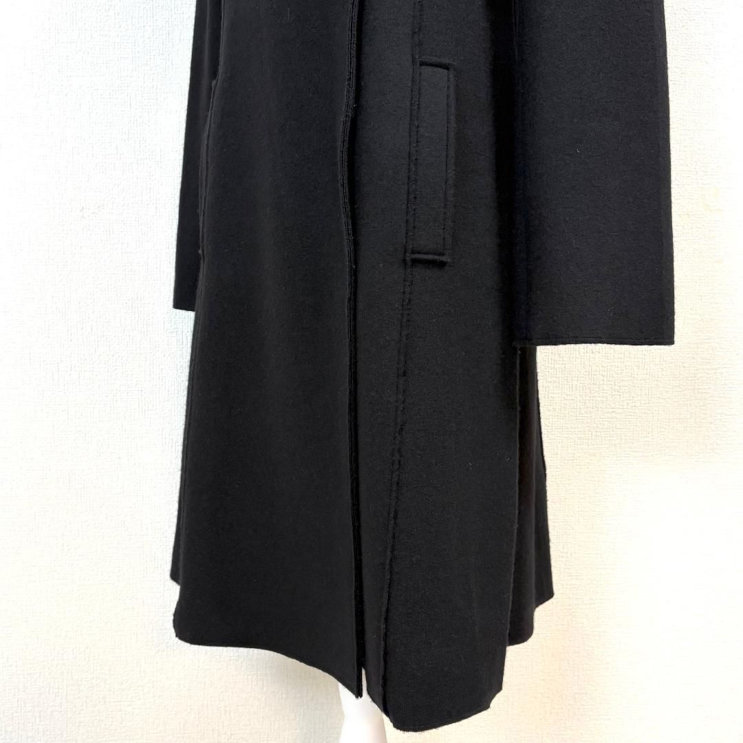 美品】 FOXEY ロングコート ウール 比翼 ダブル 40 黒 - メルカリ