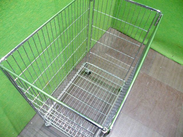【KAWAJUN】メッシュワゴン85 W60cm×D40cm 深さ調整可■折りたたみワゴン・セール・催事■I-222 KAWAJUN】メッシュワゴン85 W60cm×D40cm 深さ調整可□折りたたみワゴン