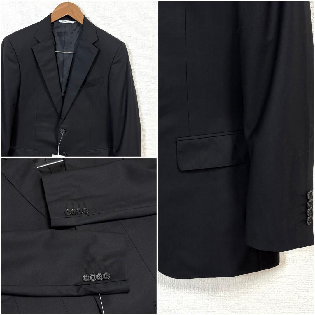☆タグ付☆ D'URBAN メンズスーツセットアップ 94AB4 ブラック 無地