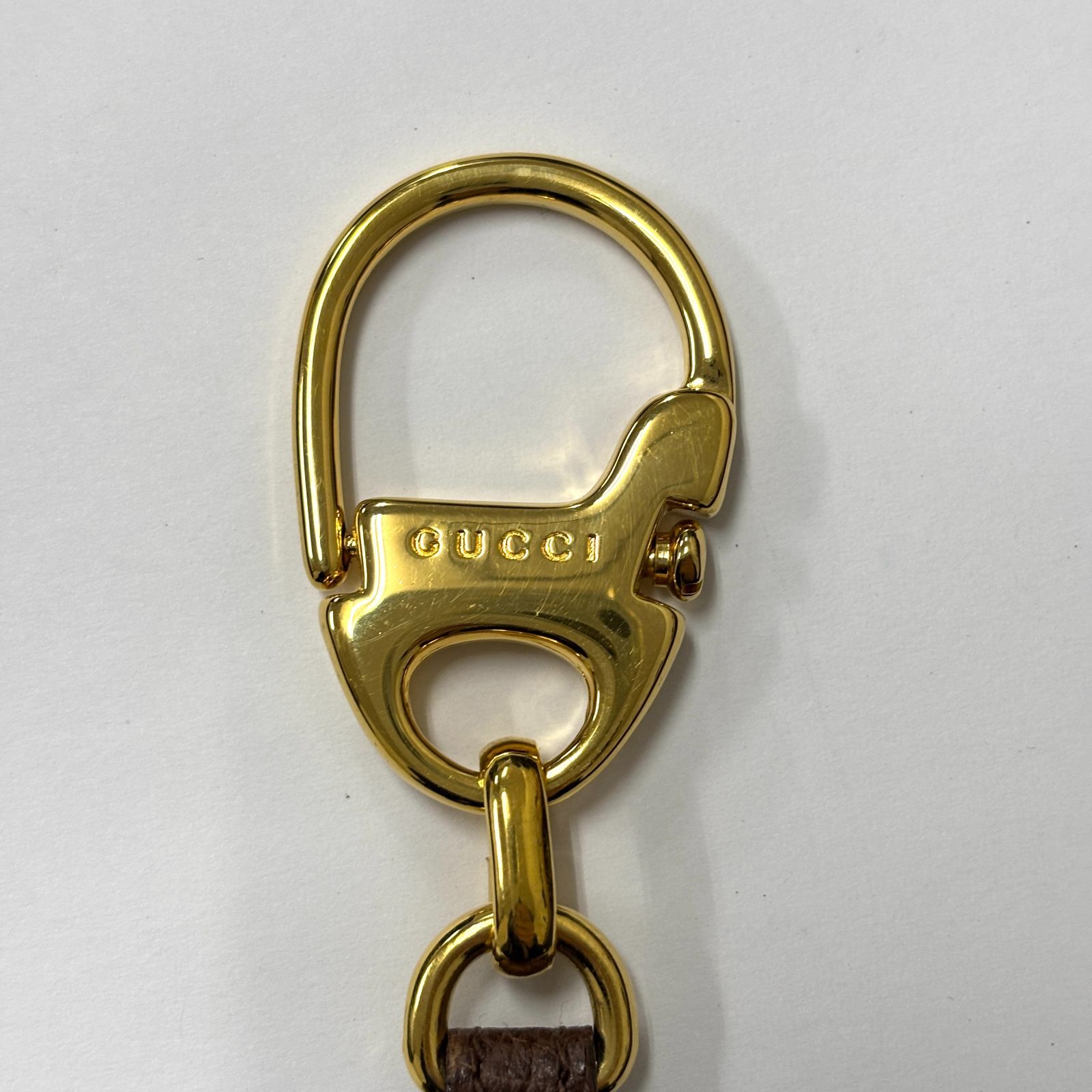 GUCCI グッチ キーホルダー ブラウン系 レザー【2-4521】 - メルカリ