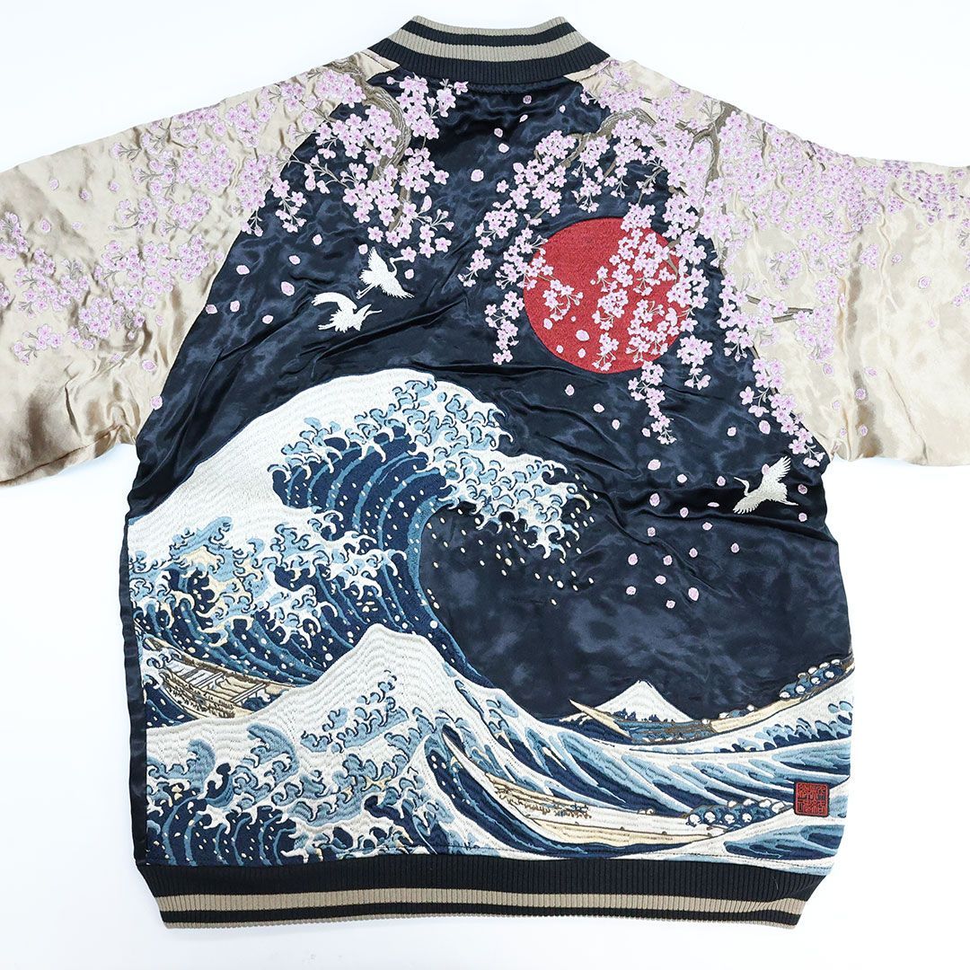 絡繰魂 粋 KARAKURI TAMASHII 神奈川沖浪裏-北斎 浮世絵 リバーシブル